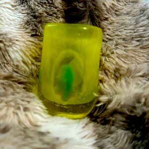 Shot glass- NEW hand blown NWOT never used